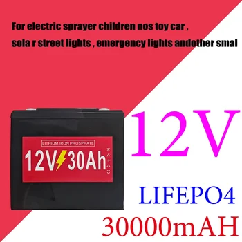 12V 30Ah LiFePO4 baterijas 12.8 V Litija dzelzs phospha Par RV Campers Golfa Grozā Off-Road, Off-grid Saules baterijas, Vēja
