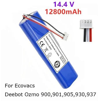14,4 V 12800mAh Robotikas Vakuuma Akumulatoru Ecovacs Deebot Ozmo 900, 901, 905, 930, 937