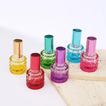 1pc 10ml Mini Krāsains Stikla Smaržu Pudeles Tukšas Smaržu Pudelītes Bieza Kosmētikas Iepakojuma Uzpildāmas Pudeles Stikla Pudelītes