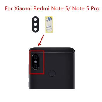 2gab par Xiaomi Redmi 5. Piezīme/ Note 5 Pro Kameru Stikla Lēcu Atpakaļ Atpakaļskata Kamera Stikla Lēcu Nomaiņa, Remonts, Rezerves Daļas, ar Līmi