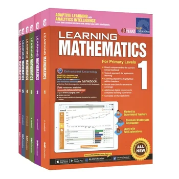 3 Gab./Komplekts Sap Matemātikas Mācību Grāmatu Pakāpe N-K2/1-3/4-6 Bērni Mācās Grāmatas Singapūra Pamatskolas Matemātikas Mācību Grāmata