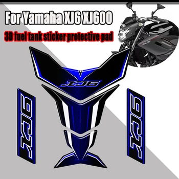 3Dstickers Par Yamaha XJ6 XJ600 XJ 600 Novirzīšanu Tvertne pad Aizsargs Degvielas Zivju Kaula Uzlīmes, Emblēmu Emblēmu, Logo Motociklu TankPad
