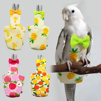 4GAB Papagailis Autiņbiksīšu Gudrs Krāsains Augļu Ziedu Cockatiel Mazs Vidējs Liels Pet Putnu Lidojuma Uzvalks Drēbes Regulēšana