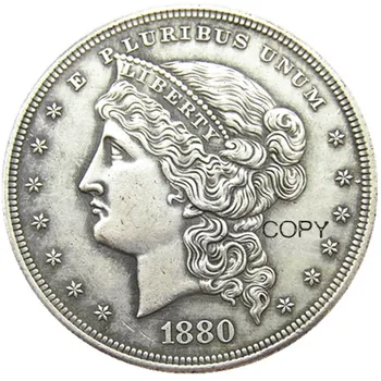 ASV 1880 Metriskās Dolāru Modeļus Sudraba Pārklājumu Kopēt Monētas