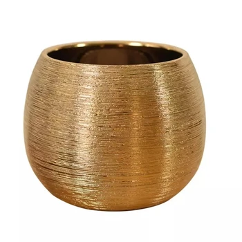 AT35 Keramikas Augu Pot Poda Unikālo Zelta Pārklājumu Radošo Puķu Pods Sulīgs puķu pods Ziedu Vāze Augu Pot