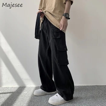 Bikses Vīriešiem Pantalones Multi Kabatas Kravas Bikses Dizains High Street Tīņi Hip Hop Japāņu Retro Visu maču Personības Ulzzang