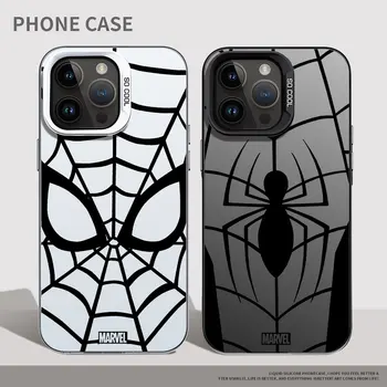 Brīnums Zirnekļa Cilvēks Tālrunis Lietā par iPhone 13 15-Pro Max XR 12 Pro X 14 Plus XS Max 11 14 Pro 15 TPU Mīksta Silikona Drukāt Vāciņu