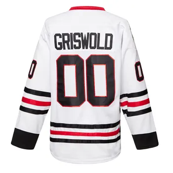 Clark Griswold #00 X-Mas Ziemassvētku Brīvdienas Filmu Hokeja jersey Izšuvumi Šūtas Vīriešu iela krekls