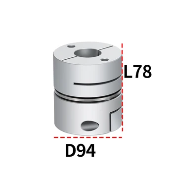 Diafragmas sakabes D94 L78 Alumīnija sakausējuma elastīga viena diafragmas laminēta sakabes, Sakabes servo Cieta
