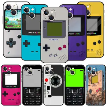 Gameboy Zēns Spēle Luksusa Telefonu Gadījumā iPhone 13 15 14 12 11 Pro MAX XR-X SE XS 7 8 Plus Mīksta Silikona Melns Aizsardzības Vāciņu