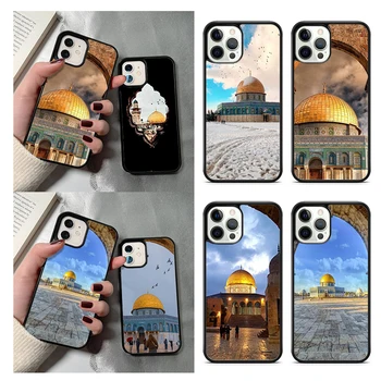 Jeruzalemes Rock Doma Tālrunis Lietā Par iPhone 14 15 13 12 Mini XR XS Max Segums Apple iPhone 11 Pro Max 6 8 7 Plus SE2020