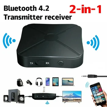 KN319 Bluetooth 5.0 Uztvērējs, Raidītājs, 3,5 mm AUX Jack RCA USB Dongle Bezvadu Audio Adapteri, Brīvroku Zvanu Par Auto TV Skaļrunis