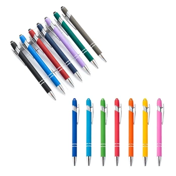 Lodīšu Pildspalva ar Irbuli Padoms 7Pcs Klikšķiem, Lodīšu Pildspalvas Stylus Pen Touch Ekrāni