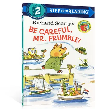 MiluMilu Soli Lasījumā 2. Līmenis: Richard Scarry ir Jābūt Uzmanīgiem Ar Mr Frumble Oriģināls angļu Bilžu Grāmata