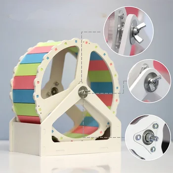 Pet Sporta Kāmju Riteņa Disku Izmantot Stūre Ar Statīvu Rotatory Skriešanas Riteņu Kāmis Darbojas Funny Running Disc Rotaļlietas
