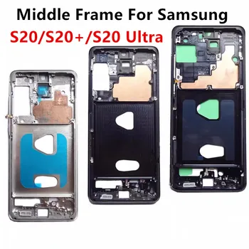 Samsung Galaxy S20 Plus Ultra G980 G981 G985 G986 G988 Vidū Rāmja Mājokļu Valdes LCD Bezel Remonts, Rezerves Daļas + Sānu Pogas