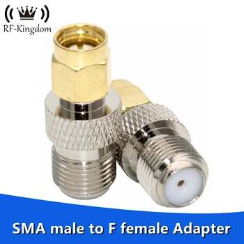 SMA vīriešu F sieviešu visi-vara radiofrekvenču SMAJ, lai FK RF Koaksiālie Pierunāt Adapteris F Tipa