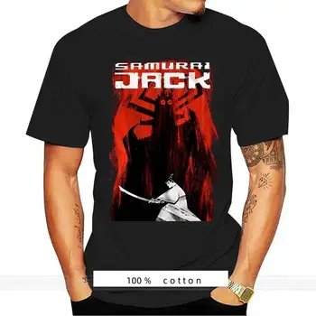 smieklīgi, t krekli Karikatūra Vīriešu Samurai Jack un Aku Problemātisko Pusēs Grafiskais T-Krekls modes t-krekls vīriešu kokvilnas zīmola teeshirt