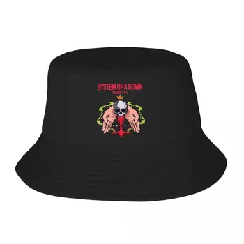 SOAD System Of A Down Spaini Cepures Sievieti Vasaras Ceļojumiem Smagā Metāla Grupa Bob Cepuri Streetwear Salokāms Brīvdienas Boonie Cepure