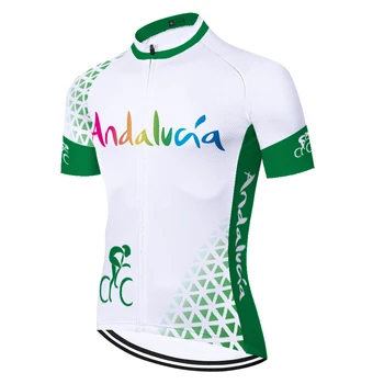 Spānijas ANDALŪZIJA komanda riteņbraukšana jersey vīriešu velosipēds jersey) vasaras elpojošs ātri sausas ropa ciclismo hombre verano 2023