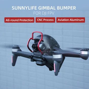 Sunnylife Kameras Objektīvs Alumīnija Sakausējuma, Anti-sadursmes Aizsargs Gimbal Bufera Aizsardzības Nomaiņa DJI FPV