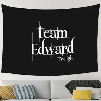 Team Edward Krēslā Twilight Saga Gobelēns Sienas Karājas Pie Sienas Segumi Mājas Dekoru Macrame Anime Gobelēns