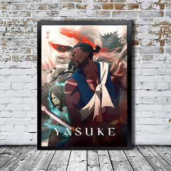 Yasuke Anime Plakātu Japāņu Animācijas TV Drāma Audekla Plakāta Drukas Sienas Gleznojums, Mājas Dekoru